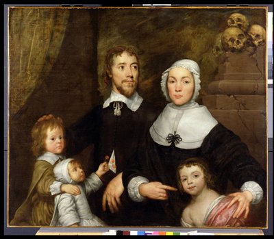 Retrato de una familia, probablemente la de Richard Streatfeild, c.1645 de William Dobson